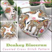 Donkey Biscornu by tiny modernist