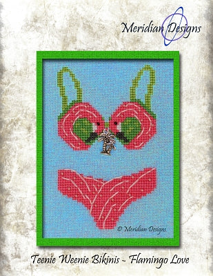 Flamingo Love Teenie Weenie Bikini by Meridian Designs