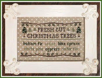 Fresh Cut Christmas Trees by Country Cottage Needleworks