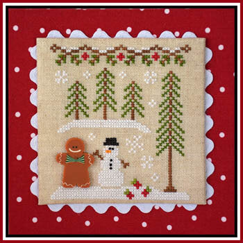 Gingerbread Boy and Snowman: Gingerbread Village by Country Cottage Needleworks
