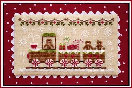Gingerbread Train: Gingerbread Village by Country Cottage Needleworks