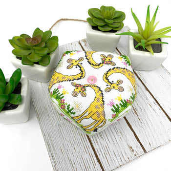 Giraffe Biscornu by tiny modernist