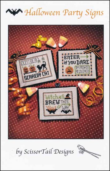 Halloween Party Signs by Scissor Tail Designs