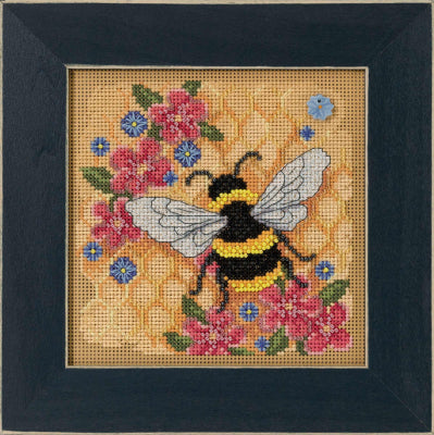 Honey Bee- Beaded Cross Stitch Kit Mill Hill