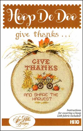 Hoop De Doo Give Thanks by Sue Hillis Designs
