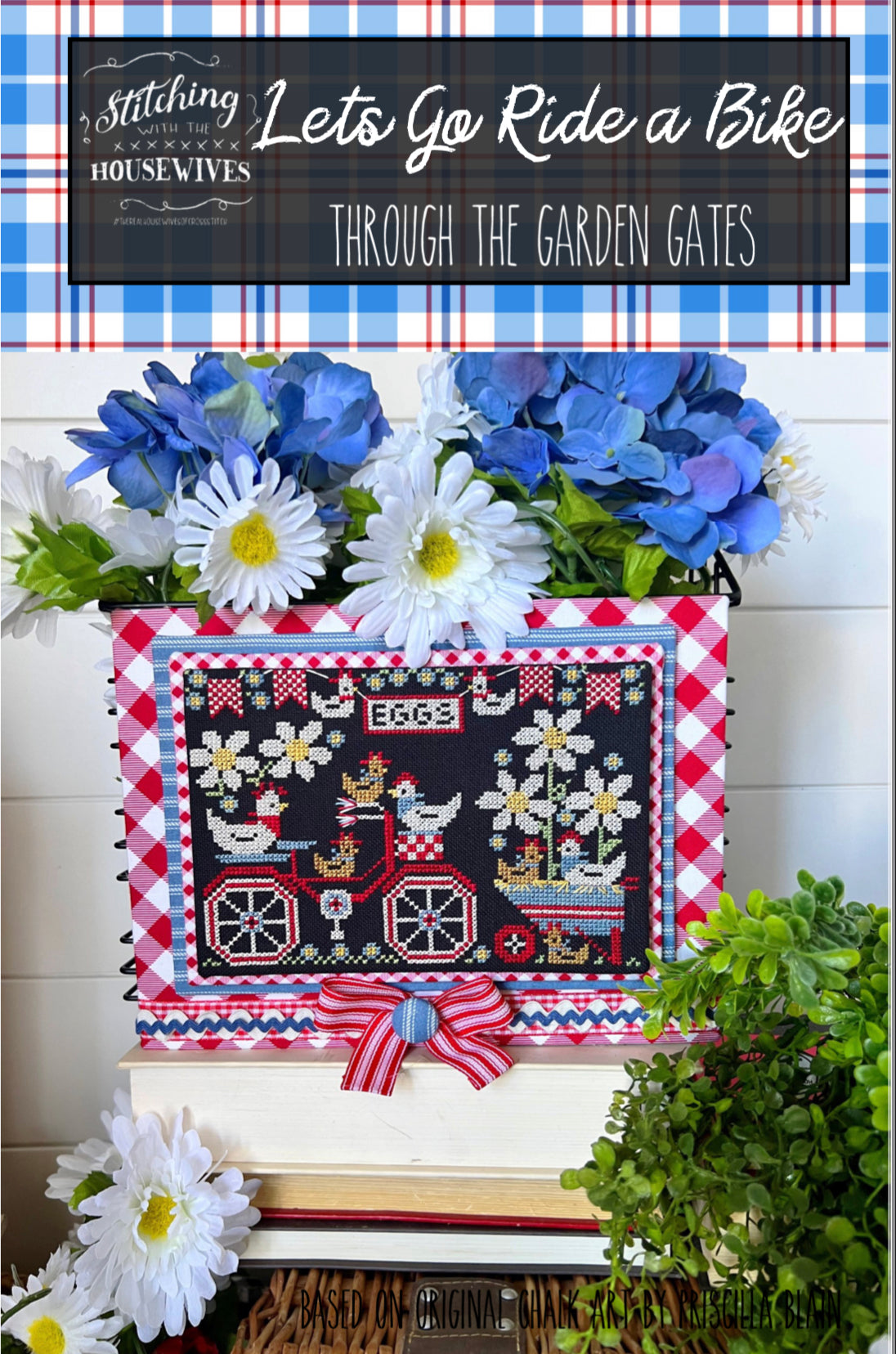 Let's Go Ride A Bike-Through the Garden Gates by Stitching with the Housewives