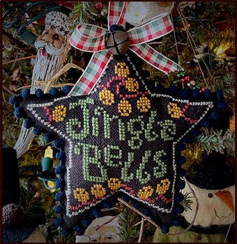 Jingle Bells Star Ornament by Teresa Kogut