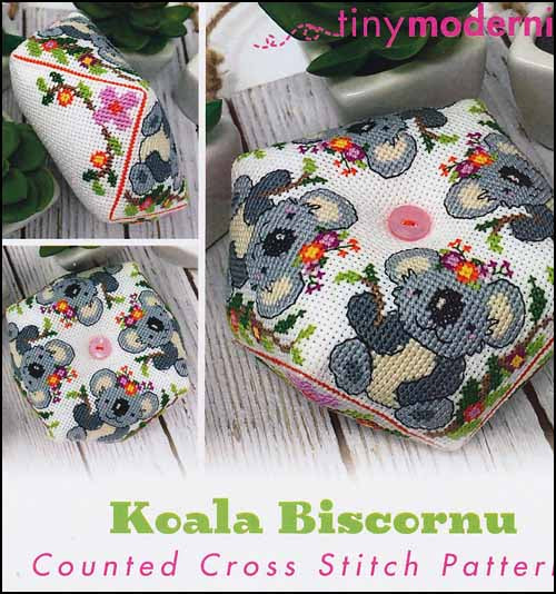 Koala Biscornu by tiny modernist