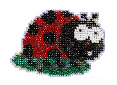 Ladybug Beaded Cross Stitch Kit by Mill Hill