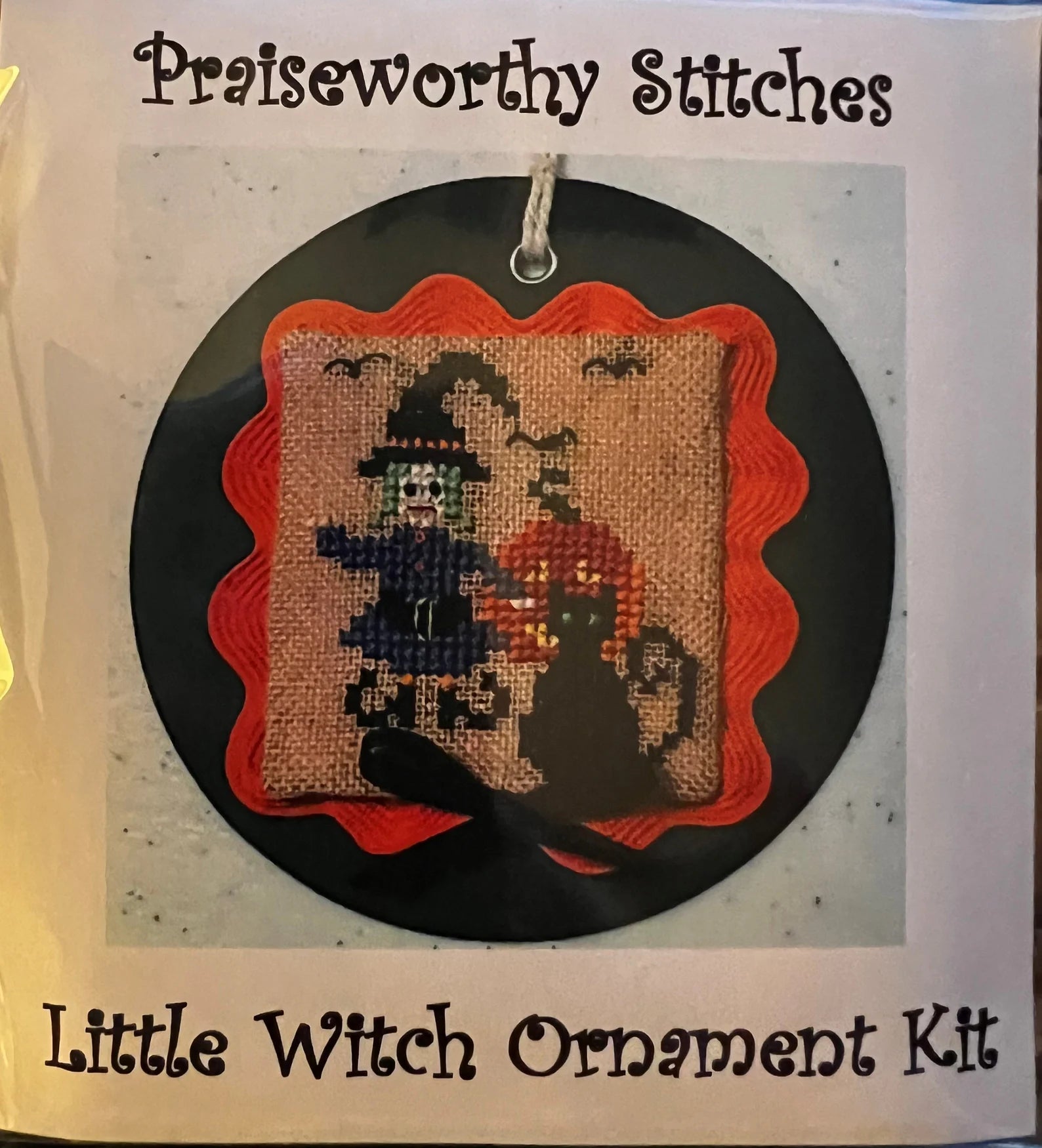 Little Witch Ornament Kit by Praiseworthy Stitches