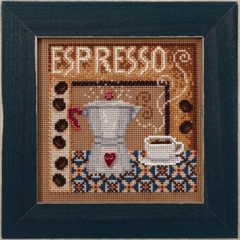 Espresso - Beaded Cross Stitch Kit Mill Hill - BeStitchMe