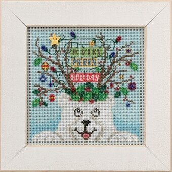 Beary Merry Christmas (2021) - Beaded Cross Stitch Kit Mill Hill