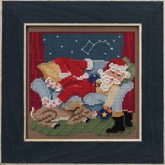 Good Night Santa (2021) - Beaded Cross Stitch Kit Mill Hill