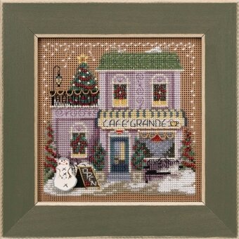 Cafe Grande (2021) - Beaded Cross Stitch Kit  Mill Hill