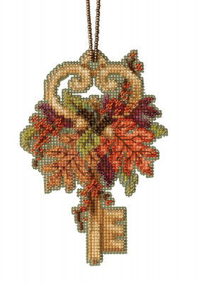 Autumn Key (2021) - Beaded Cross Stitch Kit Mill Hill