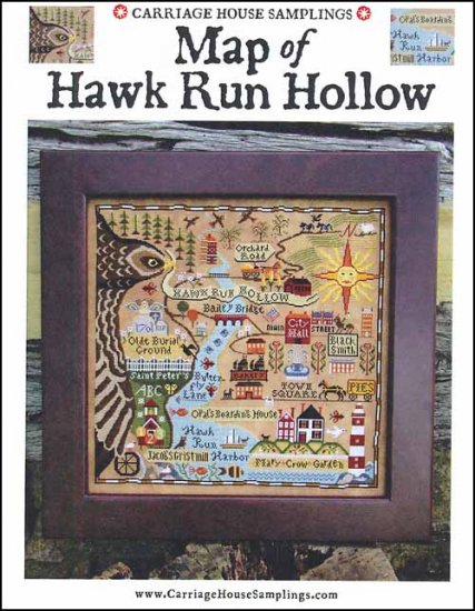 Map of Hawk Run Hollow by Carriage House Samplings