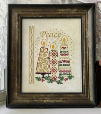 Peace Christmas Candles by Jan Hicks Creates