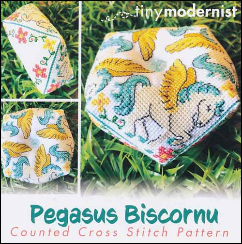 Pegasus Biscornu by tiny modernist