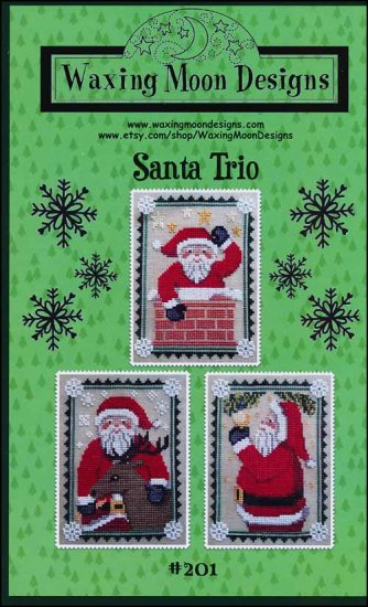 Santa Trio by Waxing Moon Designs