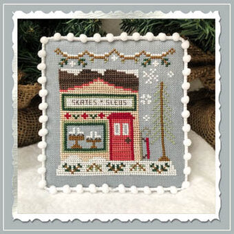 Snow Village: Skate and Sled Shop by Country Cottage Needleworks