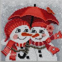 Snow in Love Beaded Cross Stitch Kit by Mill Hill