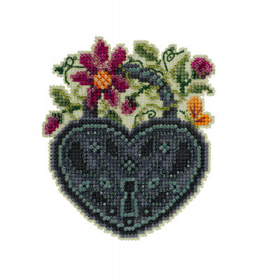 Spring Lock Beaded Cross Stitch Kit by Mill Hill
