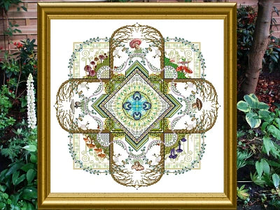 The Mushroom & Fern Mandala by Chatelaine