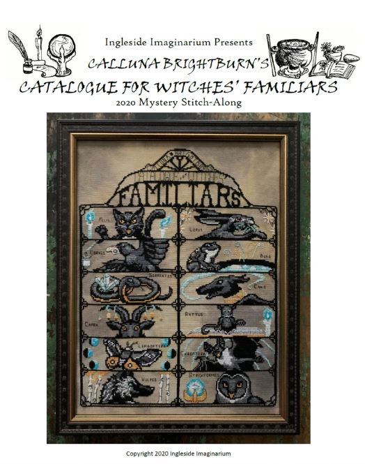 Catalogue for Witches' Familiars 2020 SAL by Ingleside Imaginarium