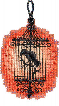 Spooky Cage Beaded Cross Stitch Kit by Mill Hill